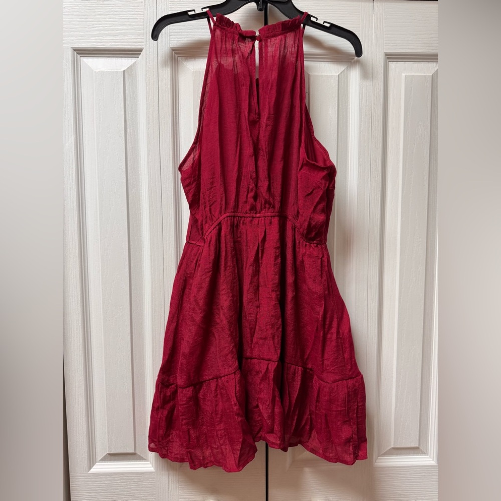 Trixxi Burgundy One Shoulder Dress